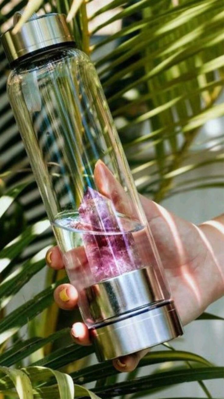 Garrafa Elixir com Cristal – Hidrate-se com Energia Vibracional