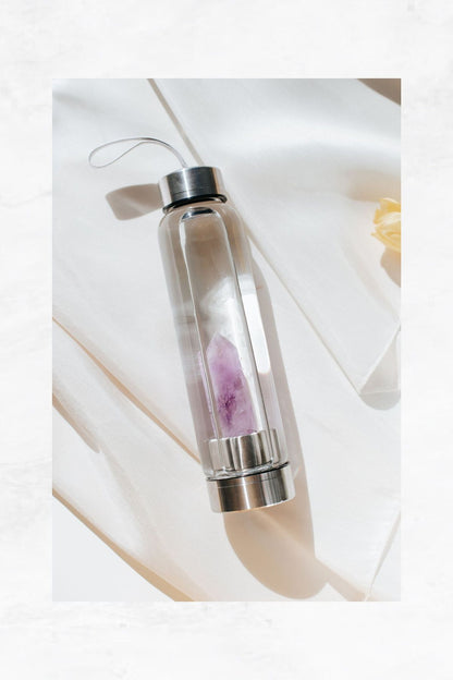 Garrafa Elixir com Cristal – Hidrate-se com Energia Vibracional