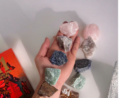 Kit 7 Chakras – Alinhamento Energético com Cristais Brutos