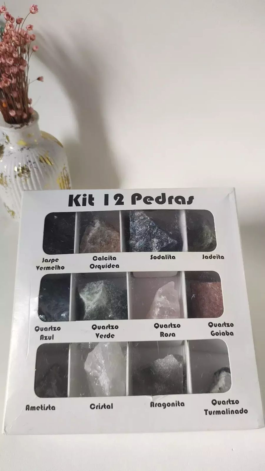 Kit 12 Cristais Brutos – A Força da Terra em Suas Mãos