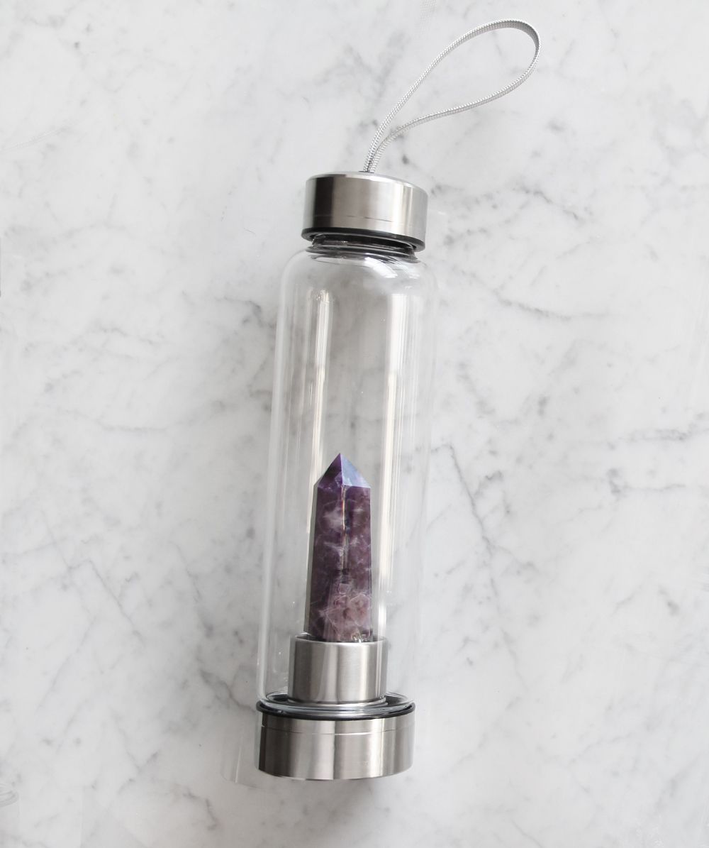Garrafa Elixir com Cristal – Hidrate-se com Energia Vibracional