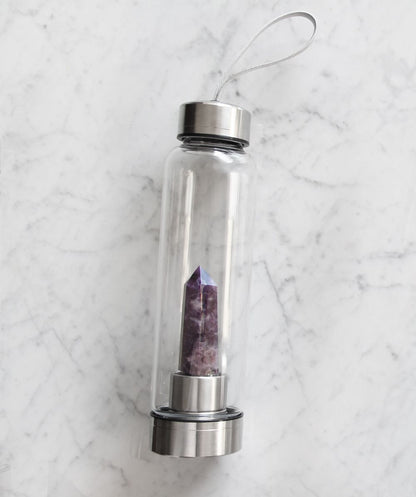 Garrafa Elixir com Cristal – Hidrate-se com Energia Vibracional